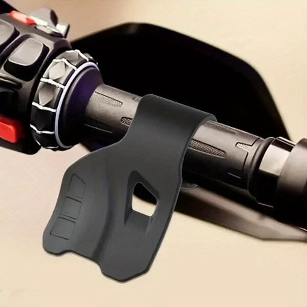 Universal Motorcycle Throttle Grip Aid, Polished ABS Cruise Control Hand Rest, Accessory for Throttle Management And Hand Comfort