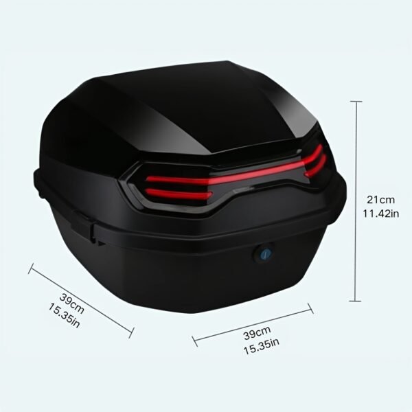 5a03730c-d1e9-43c6-9ad8-bc678a2adeb4.jpg Motorcycle Storage Box ABS Material Motorcycle Rear Storage Box Waterproof And Wear-Resistant Equipped with Lock Motorcycle Helmet Storage Box