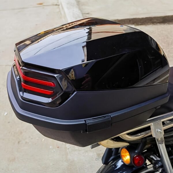 5c92e0e1-84da-4562-8e66-133033818f31.jpg Motorcycle Storage Box ABS Material Motorcycle Rear Storage Box Waterproof And Wear-Resistant Equipped with Lock Motorcycle Helmet Storage Box