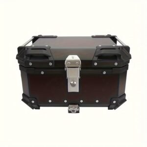 36L Motorcycle Tail Box Aluminum Alloy Top Case with Bracket Waterproof Rear Storage Box