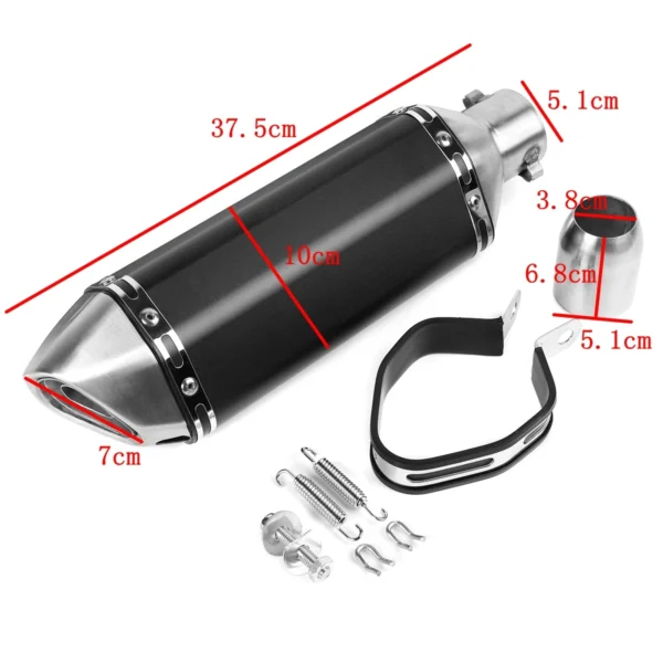 S1fe3cc96c4a34189a58846c263edd5cdb.webp Universal Motorcycle EXHAUST Scooter Modified Muffler escape Slip On CBR 125 250 CB400 CB600 Z750