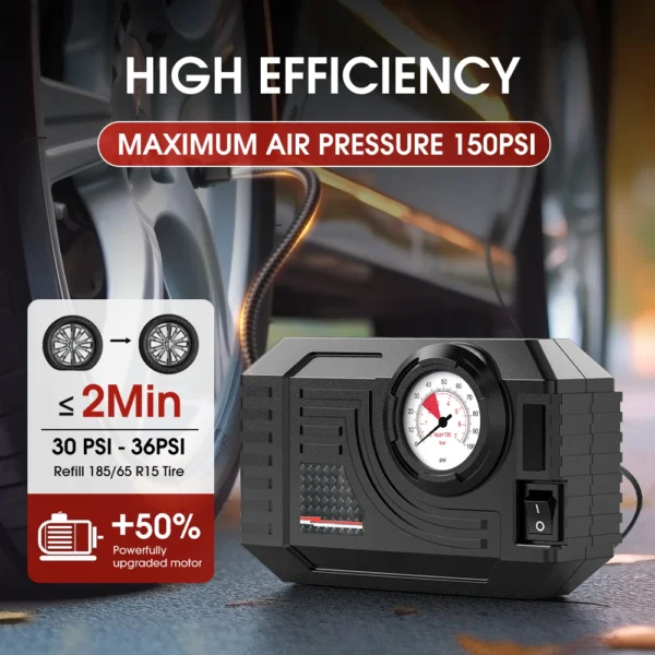 S29bc1fc5afdc441498e27acd7076717fI.webp CARSUN Mini Air Pump Tire Inflator Car Electric Mini 20L/Min Portable Air Compressor For Car Motorcycles Bicycle Inflatable