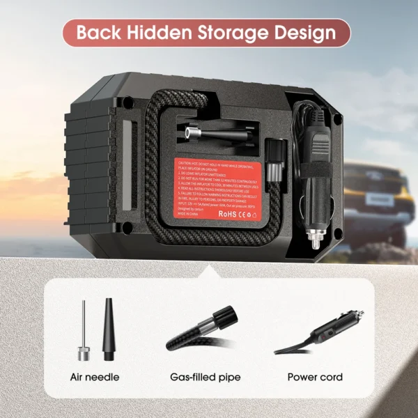 S4711a543941e403188e4a5641c2efb57h.webp CARSUN Mini Air Pump Tire Inflator Car Electric Mini 20L/Min Portable Air Compressor For Car Motorcycles Bicycle Inflatable