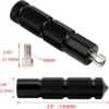 Black CNC Universal Folding Straight Motorcycle Bicycle Foot Pegs M8 Rear Footrest Peg Parts Honda Grom MSX125 8mm
