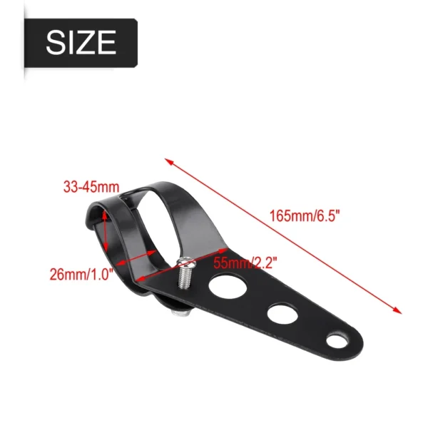 Fork Mount Headlight Clamp 35-43mm Motorcycle Headlight Mount Bracket Fork Tube Clamp Kit for Chopper Cafe Racer