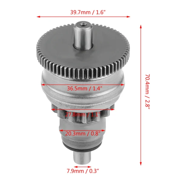 Sb9528e96441b4fc381b1f9e4958a8baap.webp Anti‑rust Starter Motor Clutch Gear Assembly For most GY6 50cc QMB/139 4 Stroke Scooter Mopeds ATV for GY50MDT