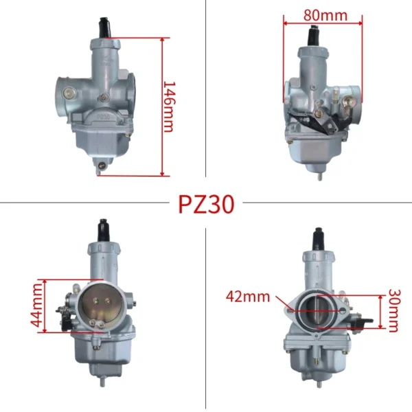 30mm PZ30 Motorcycle Carburetor Carb For Honda CG175 CG200 CG250 TMX200 XL200 XR200 XR 200cc 4 Stroke ATV Dirt Pit Bike Go-kart