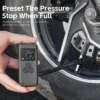 WEST BIKING Portable Motorcycle Air Pump Rechargeable Tire Inflator with LCD Display