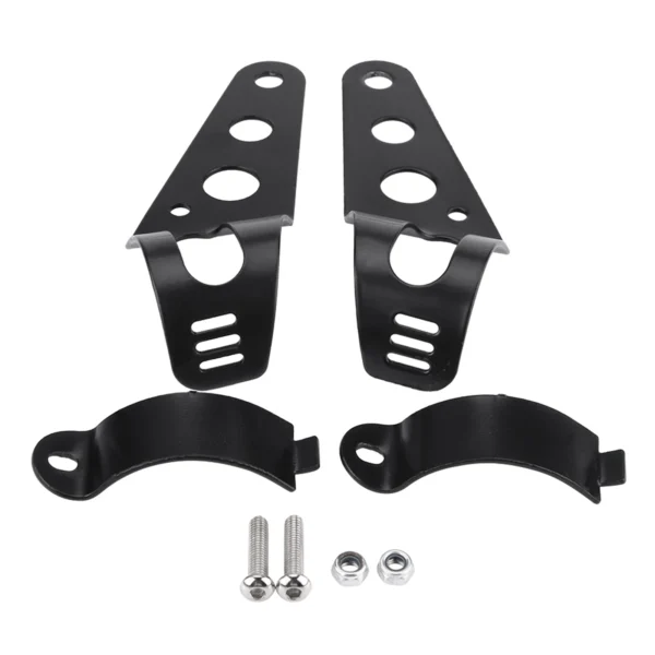 Fork Mount Headlight Clamp 35-43mm Motorcycle Headlight Mount Bracket Fork Tube Clamp Kit for Chopper Cafe Racer