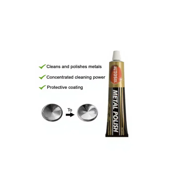 Autosol Metal Polish 75ml High Performance Metal Cleaner & Shine (Made in Germany)